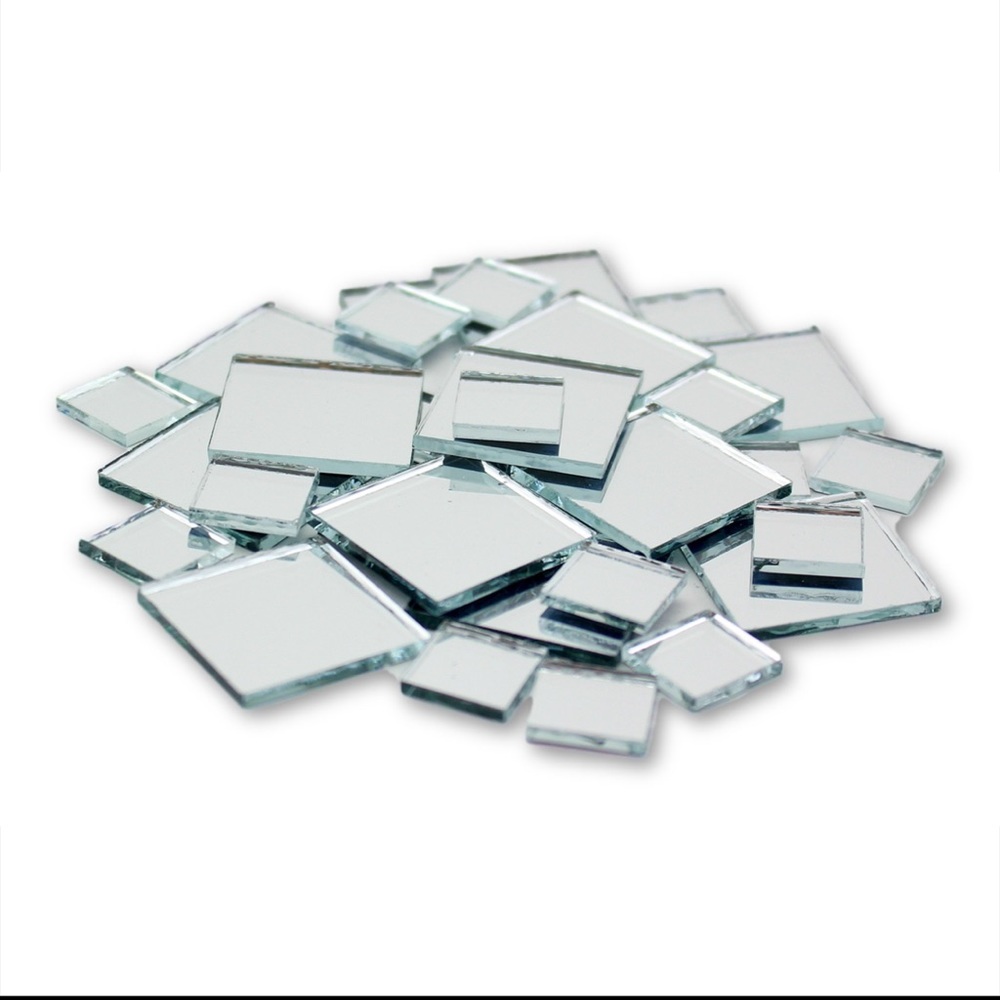 Bulk Assorted size Square craft mirrors 125 piece